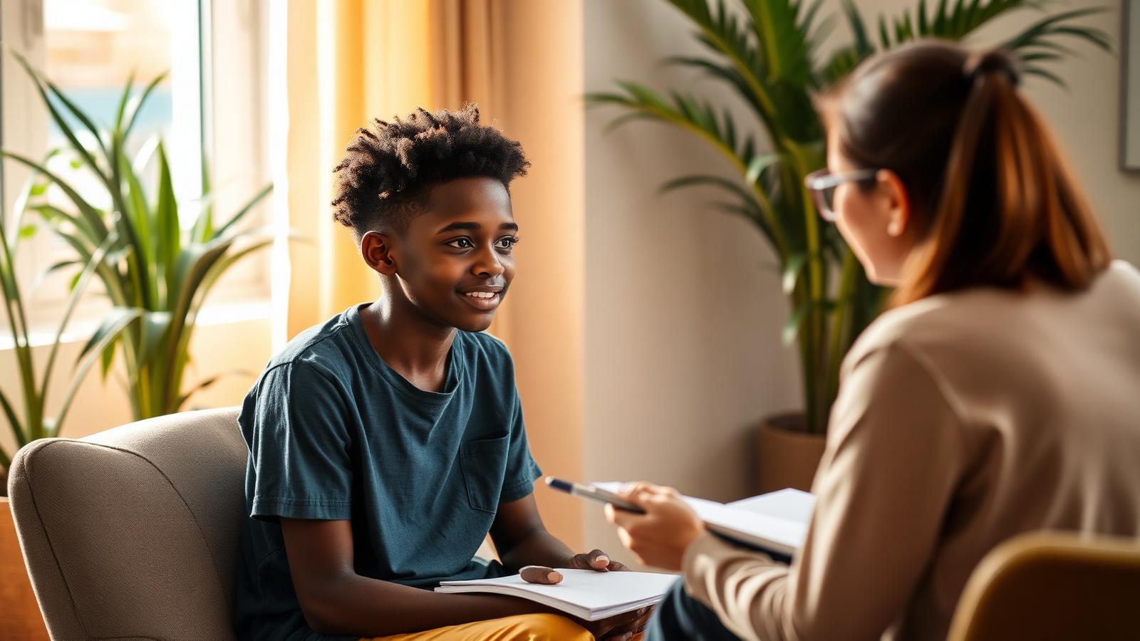 Adolescentes moçambicanos a estudar
